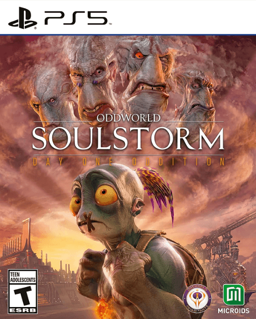 Oddworld Soulstorm box art for Playstation 5